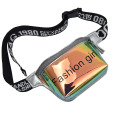 Eco Reflective Glow Cool Hologram Waterproof See Through Laser PVC Material Crystal Fanny Pack Fashion Girls Women Crossbody Belt Bumbags Travel Waist Bag